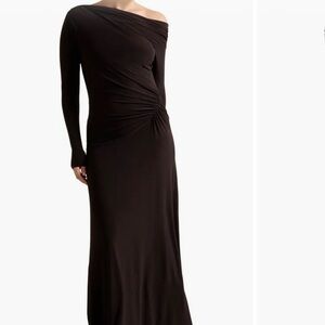 Ever New Dark Plum Long Sleeve Dress